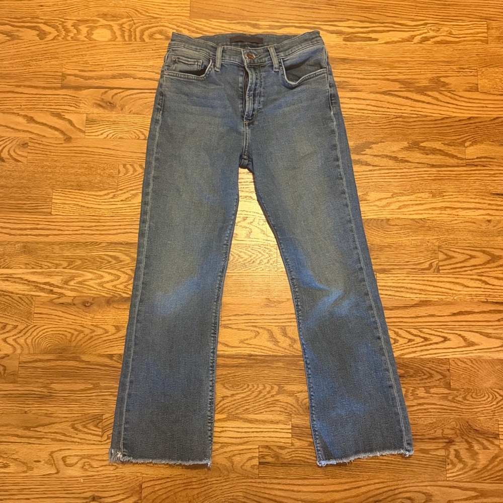 Joe's Jeans The Callie High Rise Cropped Boot in Blue